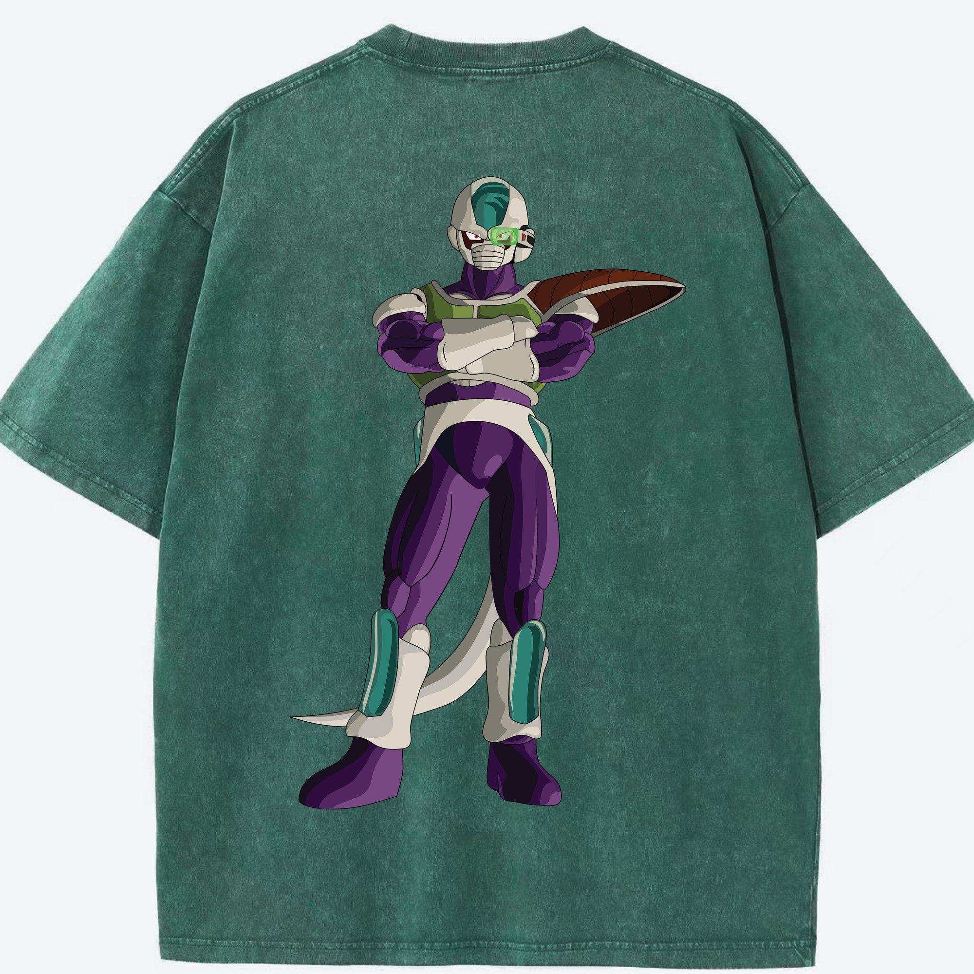 （画像用） ドラゴンボール フリーザ DRAGON BALL Frieza 綿100% ヴィンテージ風 半袖Tシャツ（背面プリント）